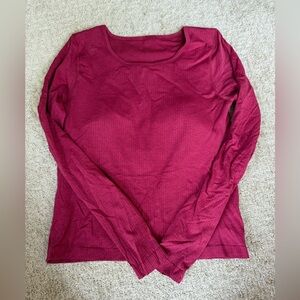 lululemon athletica Burgundy Long Sleeve Top